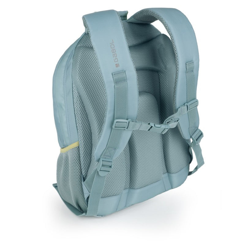 Gabol, School Backpack 3 Parts Whisper 32x44x18cm#238140-045/2026 Mint Green.