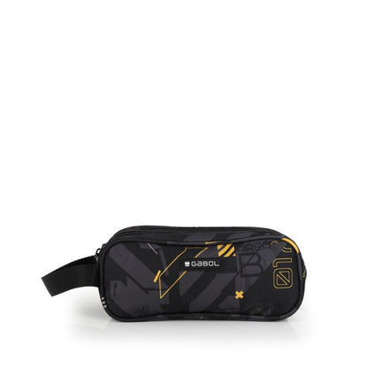 Gabol, School Pencil Case 3 Parts Byte 22x9x9cm#238611/2026 Black.