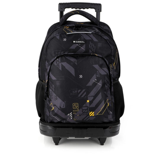 Gabol, School Detachable Trolley Backpack Byte 34x46x20cm#238684/2026 Black.