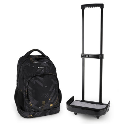 Gabol, School Detachable Trolley Backpack Byte 34x46x20cm#238684/2026 Black.
