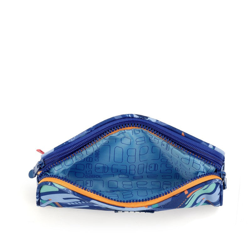 Gabol, School Pencil Case 2 Parts Crew 22x8x6cm#238431/2026 Blue.