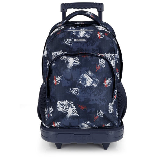 Gabol, School Detachable Trolley Backpack Dash 34x46x20cm#238784/2026 Navy Blue.