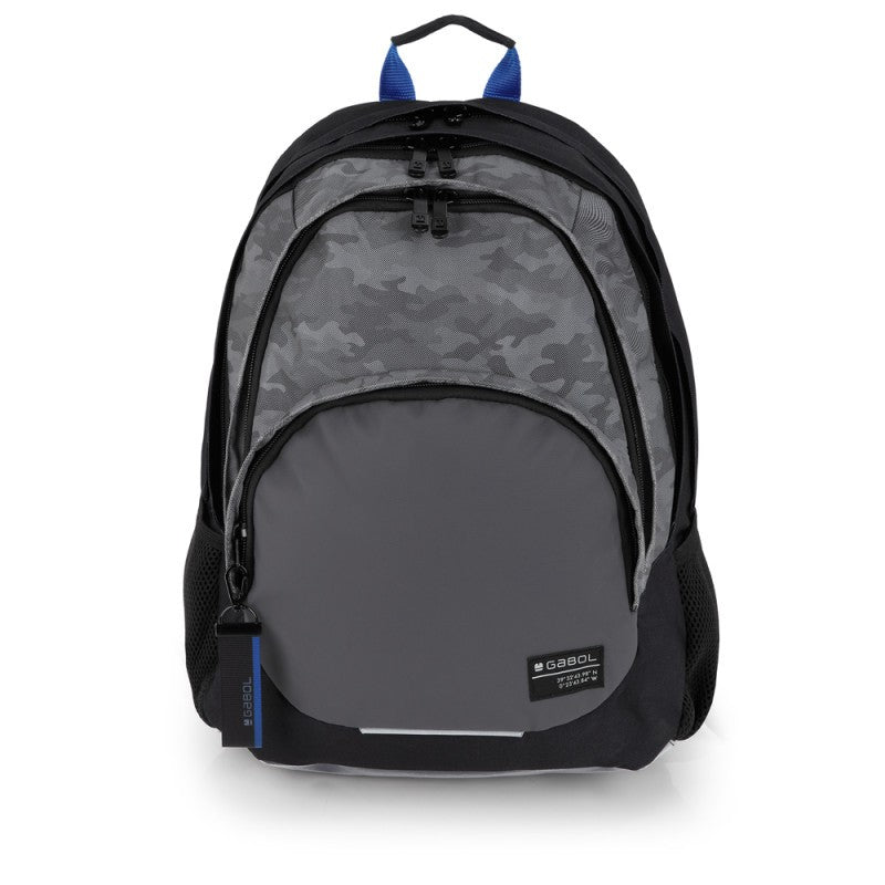 Gabol, School Backpack 3 Parts Soul 32x44x18cm#238840/2026 Black-Grey.