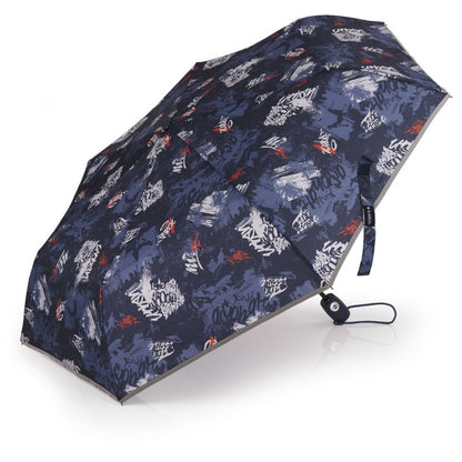 Gabol, School Foldable Umbrella - Dash Navy Blue.