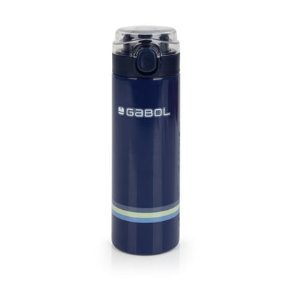 Gabol, School Stainless Steel Bottle Whisper 6.5x22.5x6.5cm 600ML #238152/2026 Navy blue