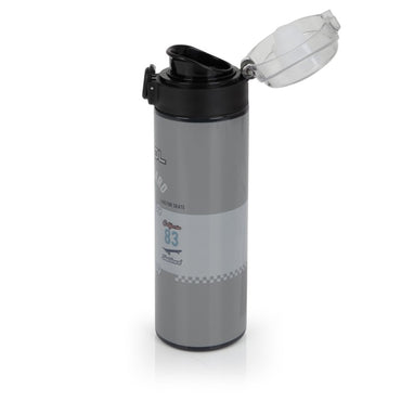 Gabol, School Stainless Steel Bottle Trick 6.5x22.5x6.5cm 600ML#238552/2026 Grey-Black.