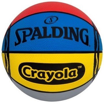 Spalding, X Crayola Core Rubber Basketball - Size 5