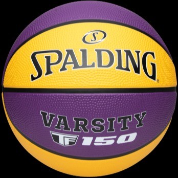 Spalding, Tf-150 Varsity Purple/Yellow Outdoor Basketball - Size 7