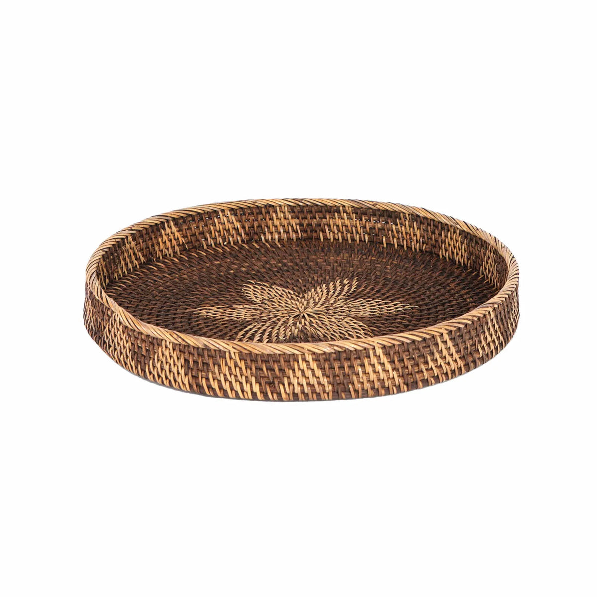 Karaca Home Antique Bohemian Rattan Tray 40 cm, 300.21.02.0116
