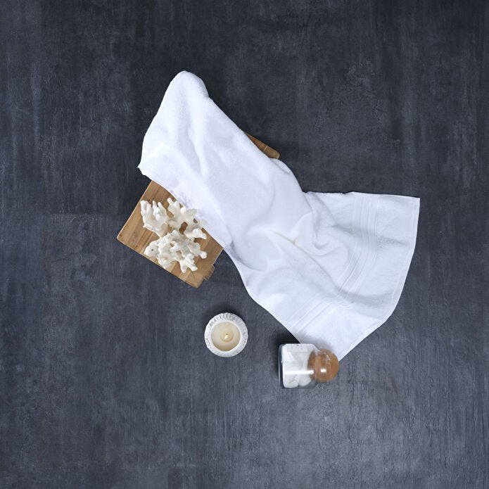 Karaca Home Aquasoft 100% Cotton Face Towel 50 x 90 cm - White, 200.20.01.0648