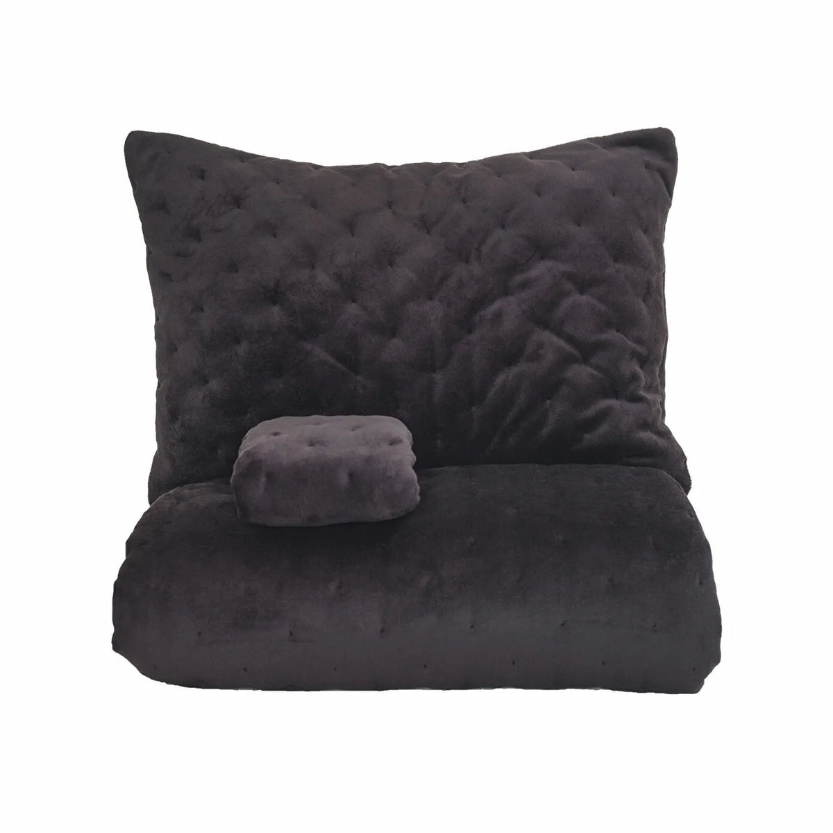 Karaca Home Tiana Chester Black Double Bedspread, 200.21.01.0166