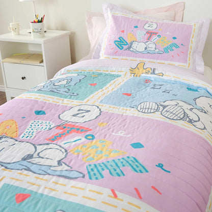 Karaca Home Peanuts Nap Time Single Bedspread Set – Lilac, 203.01.01.0056