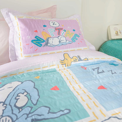 Karaca Home Peanuts Nap Time Single Bedspread Set – Lilac, 203.01.01.0056