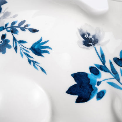 Karaca Home Bunny Run Decorative Object - Blue & White, 300.23.01.0372