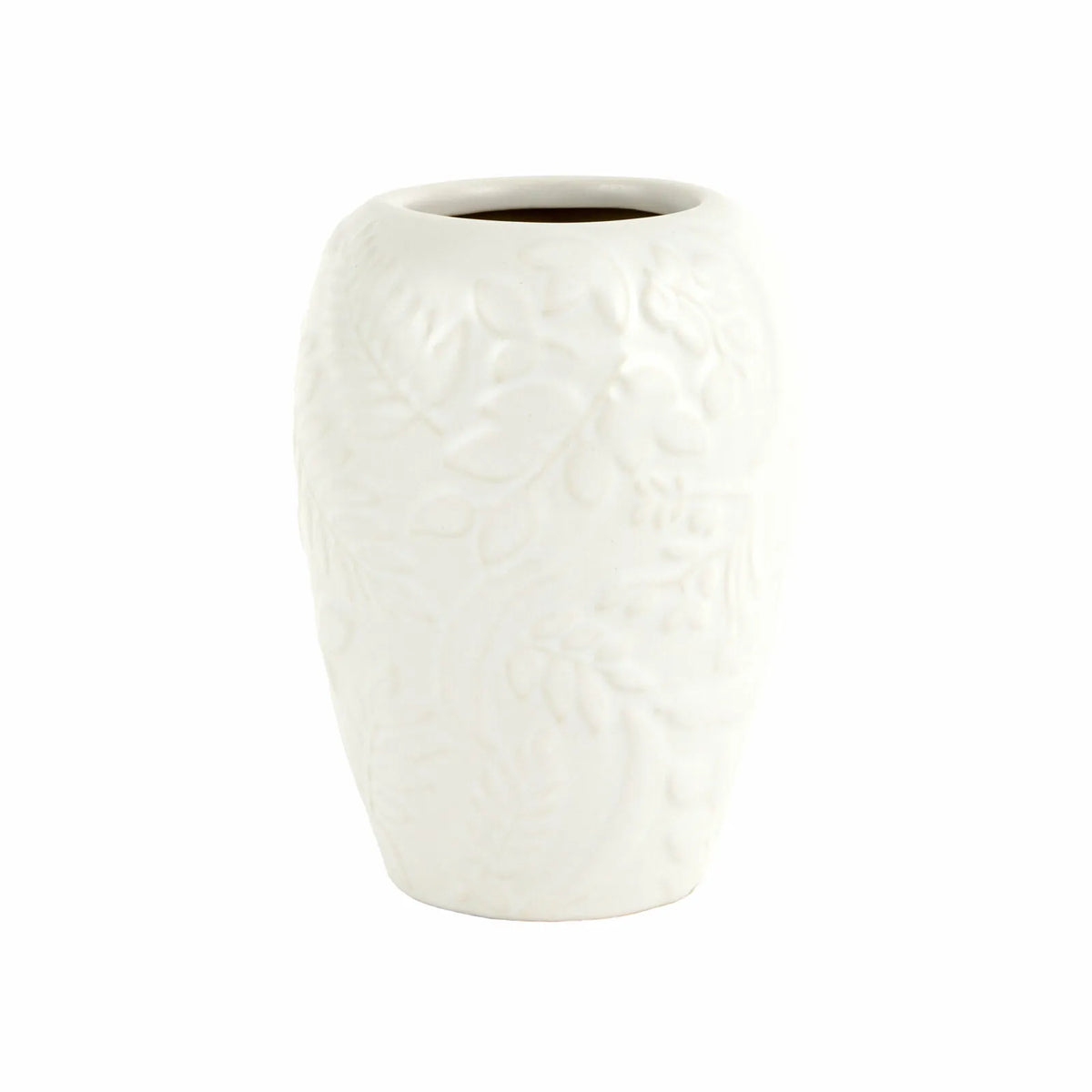 Karaca Home Madelyn Cylindrical White Vase 17 cm, 300.23.01.0545