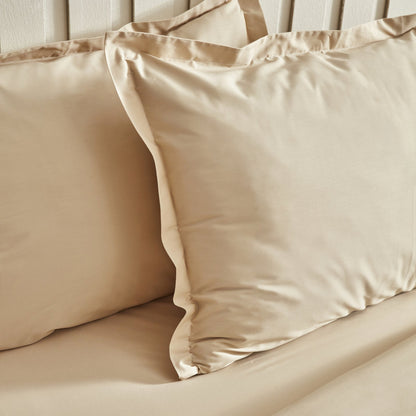 Karaca Home Cool Touch Stripe Double Duvet Cover Set 200x220 cm - Beige, 200.22.14.0327