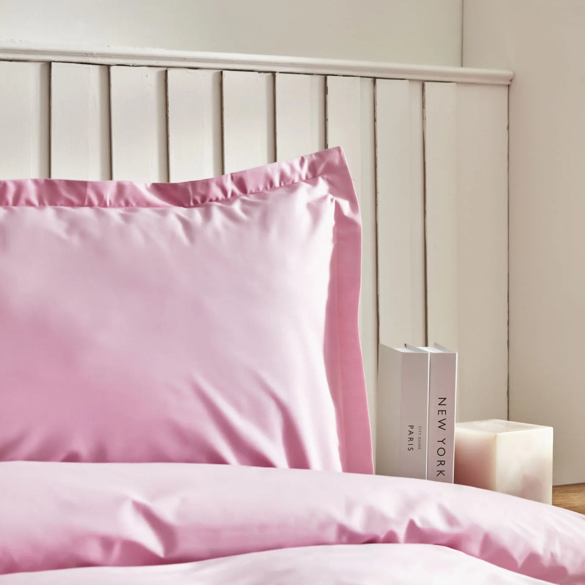 Karaca Home Cool Touch Stripe Double Duvet Cover Set 200 x 220 cm – Pink, 200.22.14.0329
