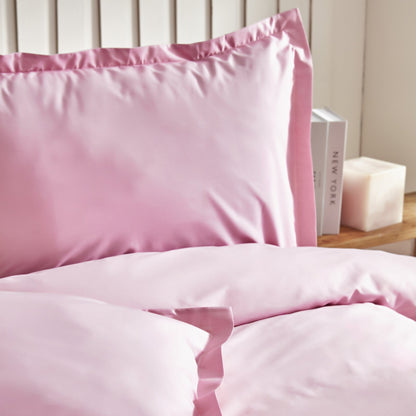 Karaca Home Cool Touch Stripe Double Duvet Cover Set 200 x 220 cm – Pink, 200.22.14.0329