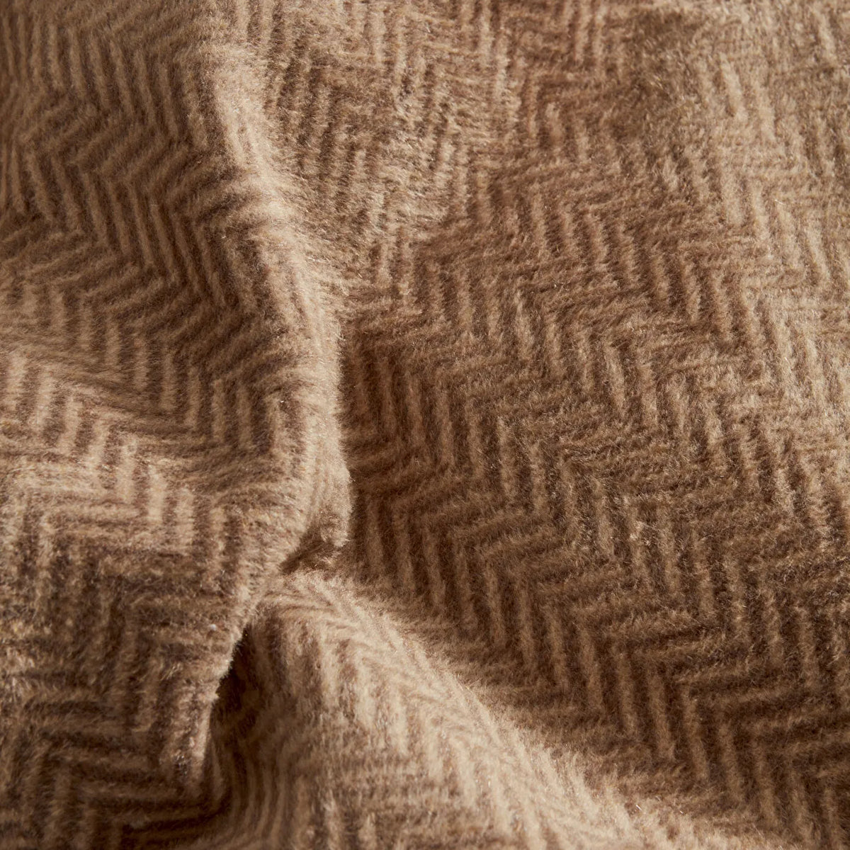 Karaca Home Sandra Double Herringbone Patterned Cotton Blanket - Beige, 200 x 220 cm, 200.22.05.0149