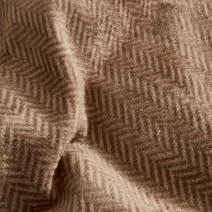 Karaca Home Sandra Double Herringbone Patterned Cotton Blanket - Beige, 200 x 220 cm, 200.22.05.0149
