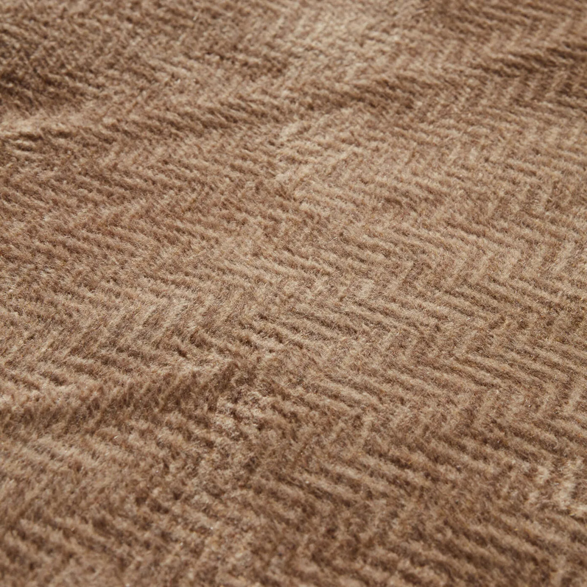 Karaca Home Sandra Double Herringbone Patterned Cotton Blanket - Beige, 200 x 220 cm, 200.22.05.0149