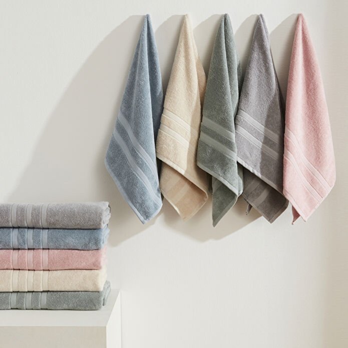 Karaca Home Comfort Touch Plain 100% Cotton Powder Towel 30 x 50 cm, 200.22.11.0096