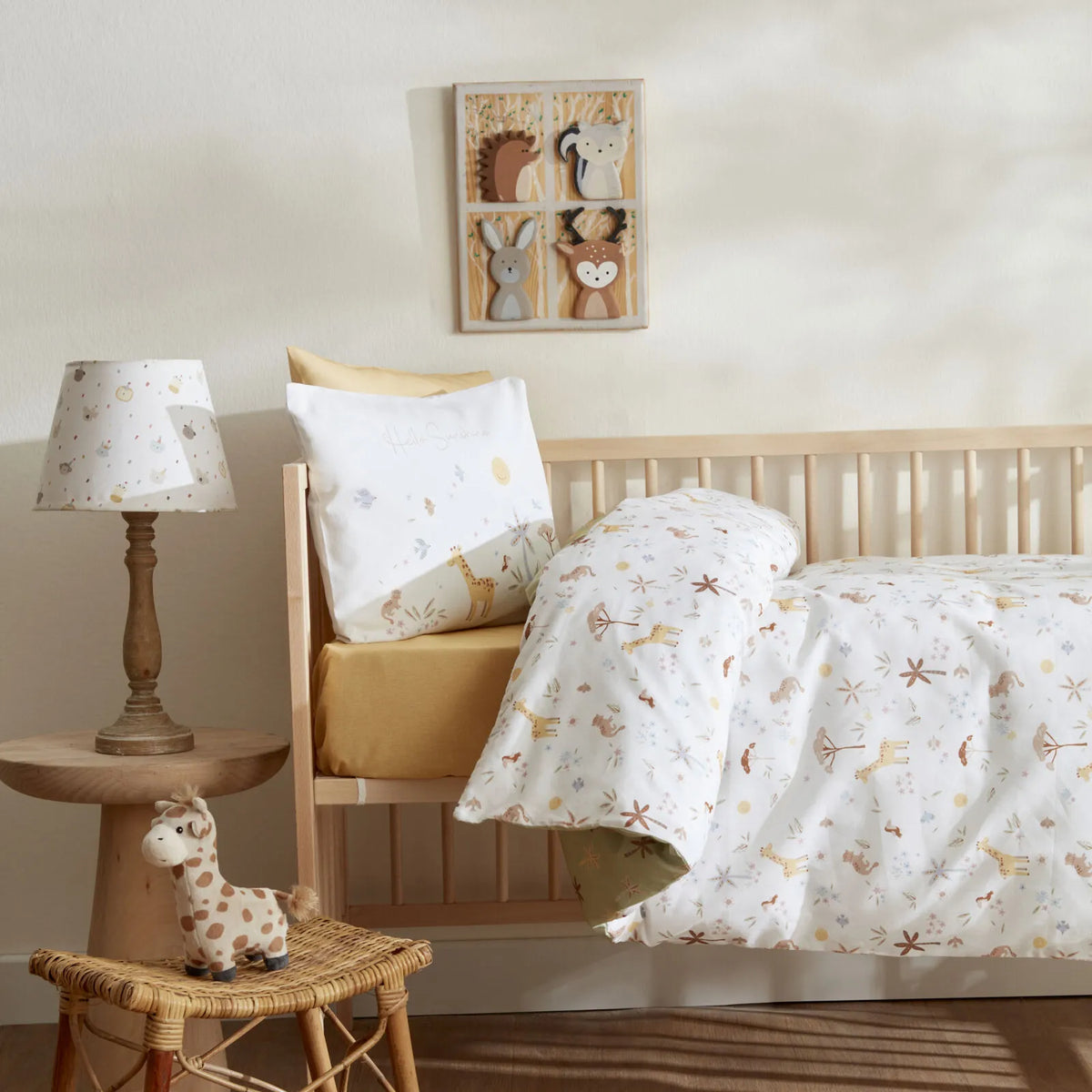 Karaca Home Baby Sunshine 100% Cotton Baby Duvet Cover Set, 200.22.11.0215