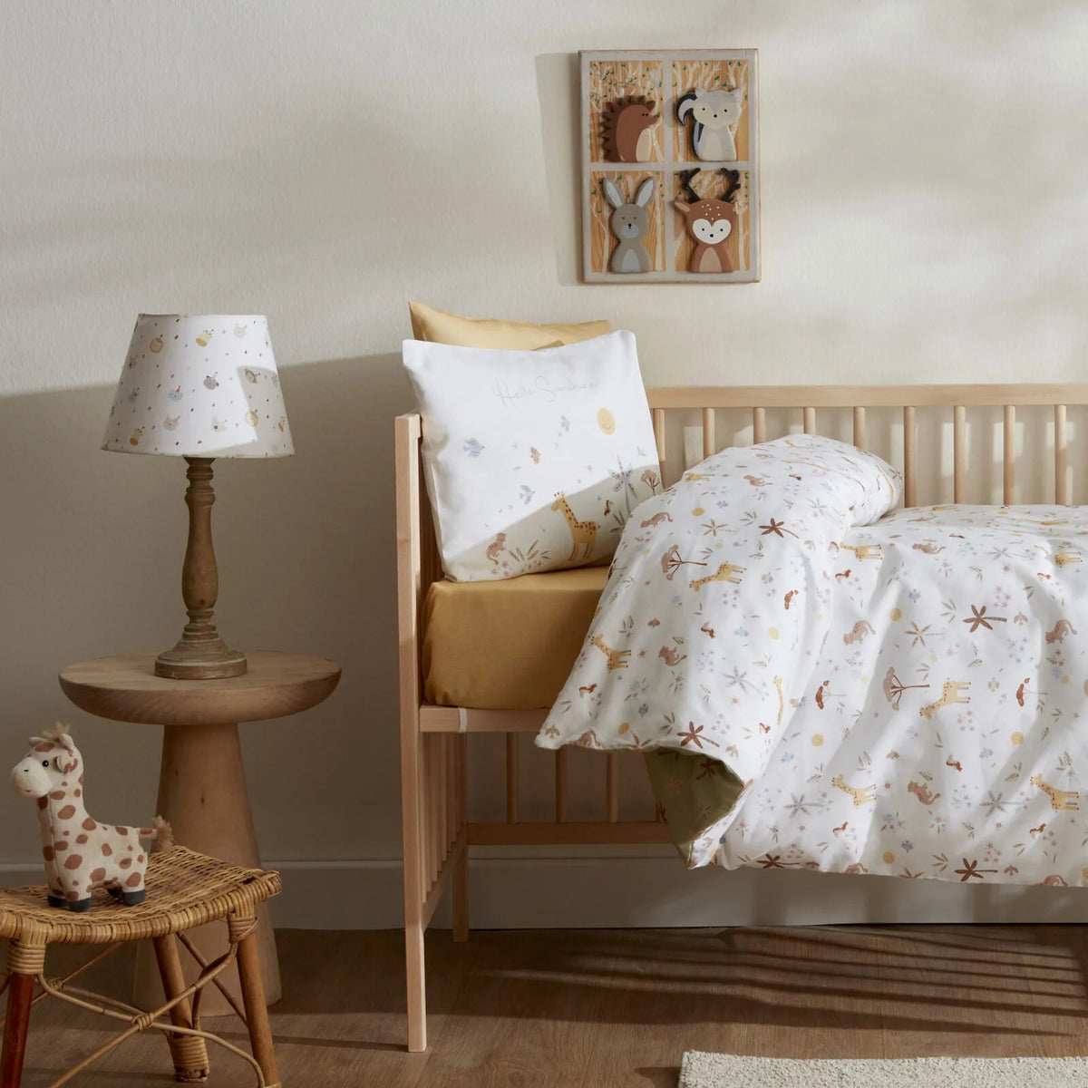 Karaca Home Baby Sunshine 100% Cotton Baby Duvet Cover Set, 200.22.11.0215