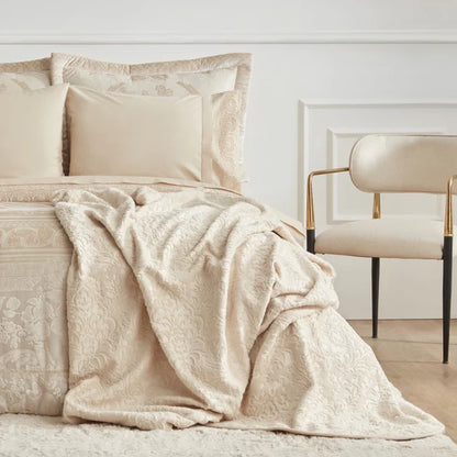Karaca Home Valeria Queen 8-Piece Bedding Set - Gold, 200.22.04.0247