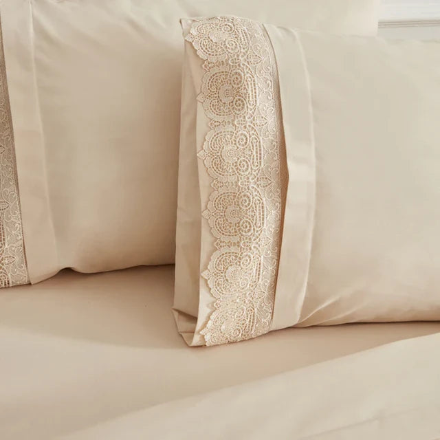 Karaca Home Valeria Queen 8-Piece Bedding Set - Gold, 200.22.04.0247