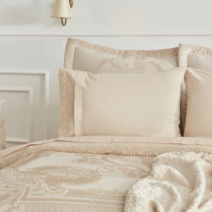 Karaca Home Valeria Queen 8-Piece Bedding Set - Gold, 200.22.04.0247