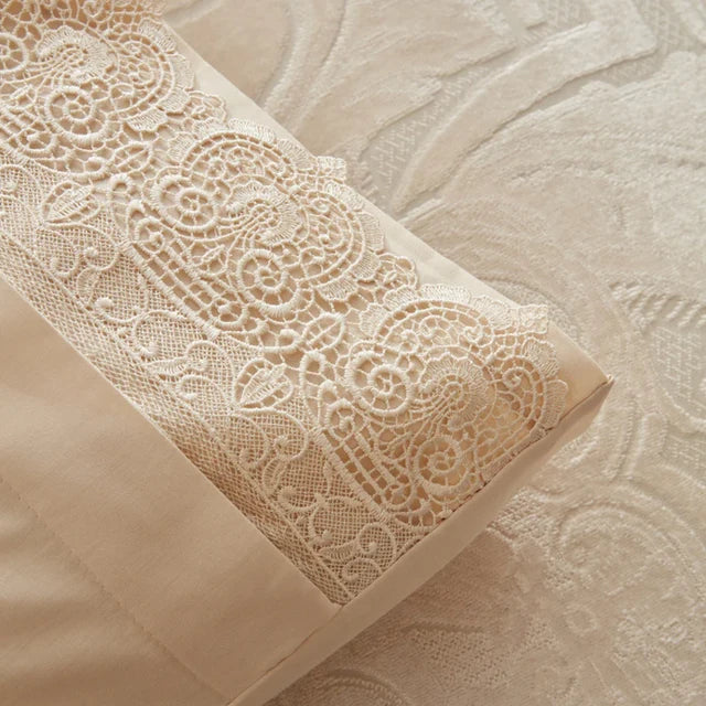 Karaca Home Valeria Queen 8-Piece Bedding Set - Gold, 200.22.04.0247