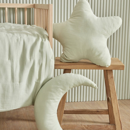 Karaca Home Baby Eloise Mint 100% Cotton Muslin Comfort Sleep Set, 200.22.14.0524