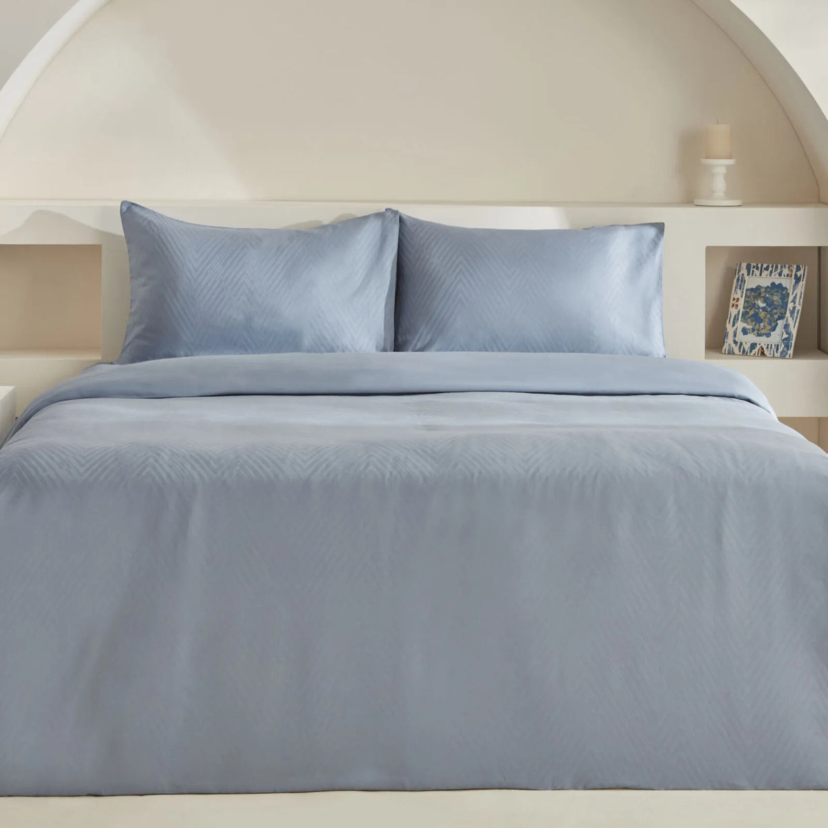 Karaca Home Sion 100% Cotton Jacquard Satin King Size Duvet Cover Set