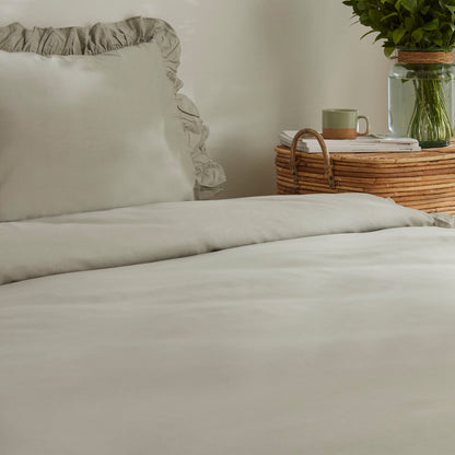 Karaca Home Pure Ruffle 100% Cotton King Size Duvet Cover Set – Sage, 200.22.05.0299