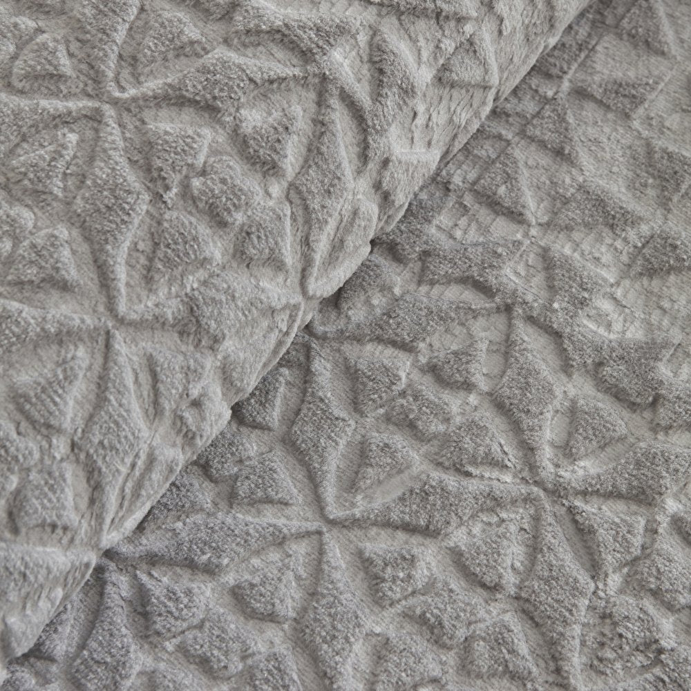 Karaca Home Blair Double Embossed Blanket 200 × 220 cm – Grey, 200.22.05.0304
