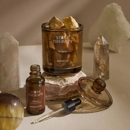 Karaca Home Stone Therapy Crystal Scent Stone Set - Balance | Herbal Aromatherapy Diffuser, 8680214360583