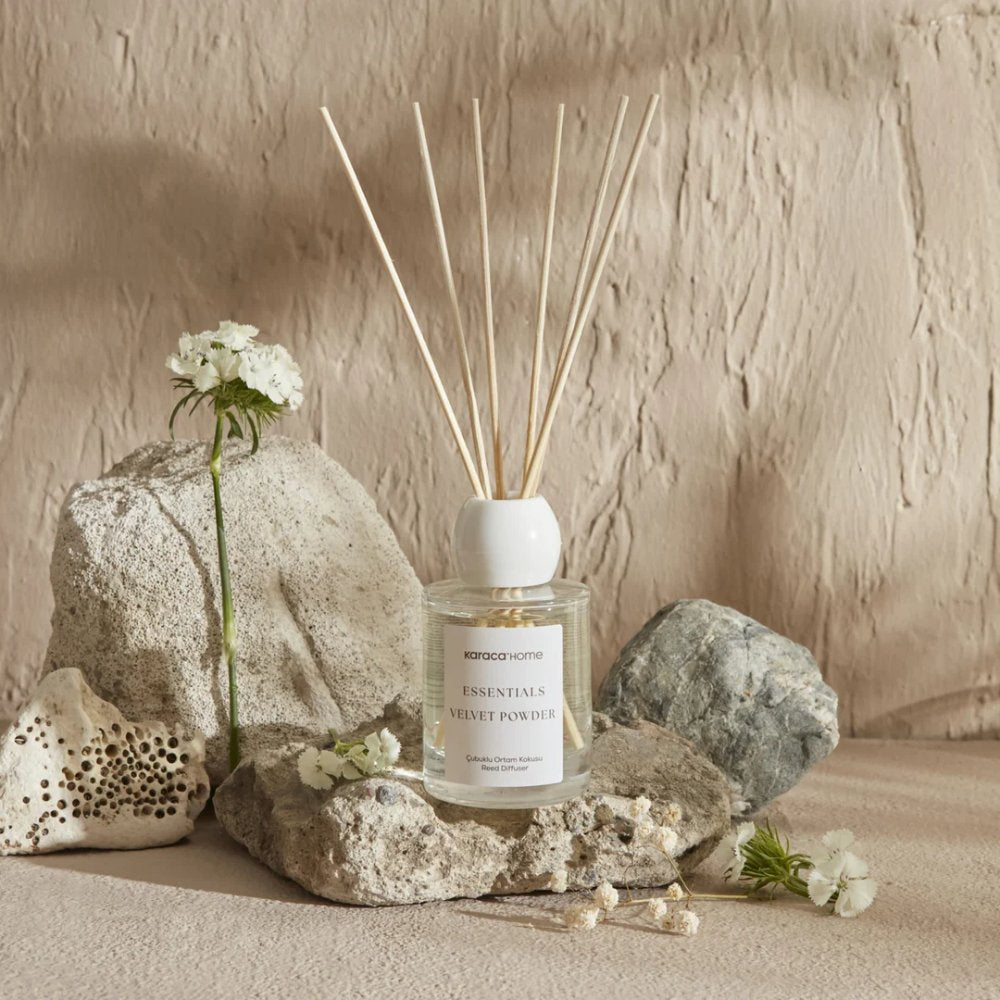 Karaca Home Essentials Velvet Powder Reed Diffuser, 100ML, Powder, 8680214361030
