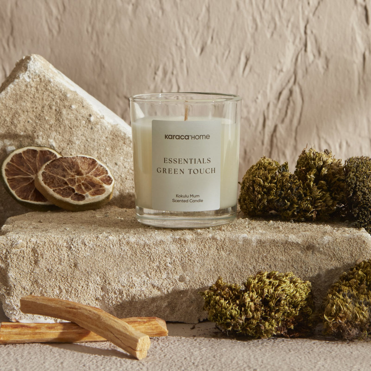 Karaca Home Essentials Green Touch Scented Candle, 8680214361108