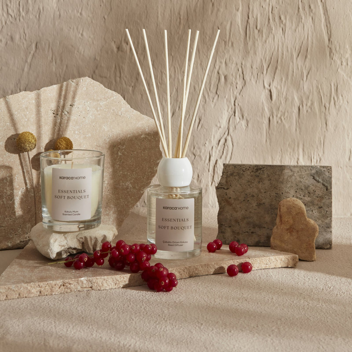 Karaca Home Essentials Soft Bouquet Scented Candle, 8680214361115
