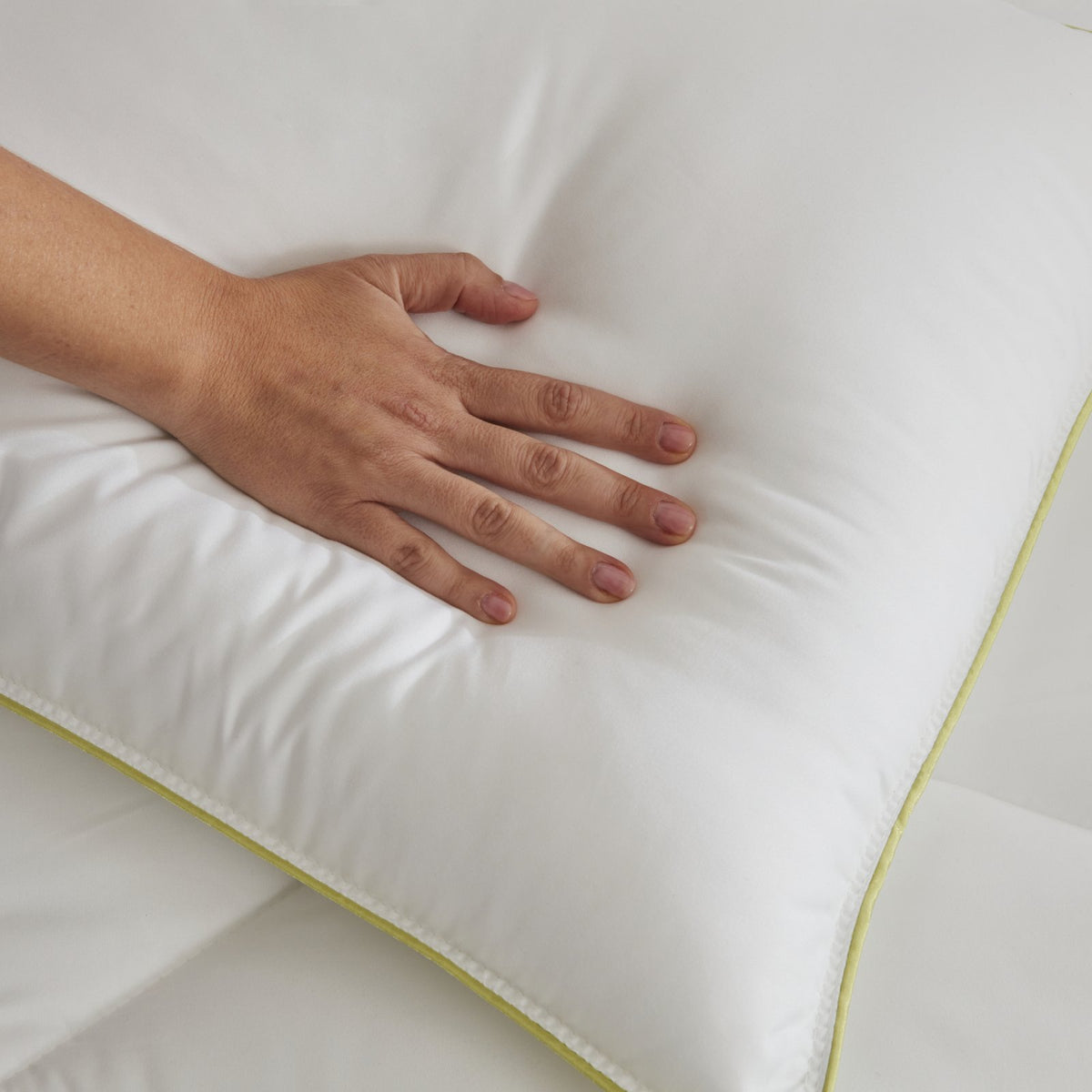 Karaca Home Aloe Vera Nano Pillow - Ultra Soft Microfiber Comfort, 8680214361566
