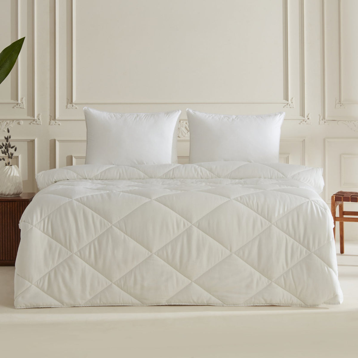 Karaca Home Elite Cotton Single Nano Duvet 155 x 215 cm - Pure White Comfort, 8680214361610