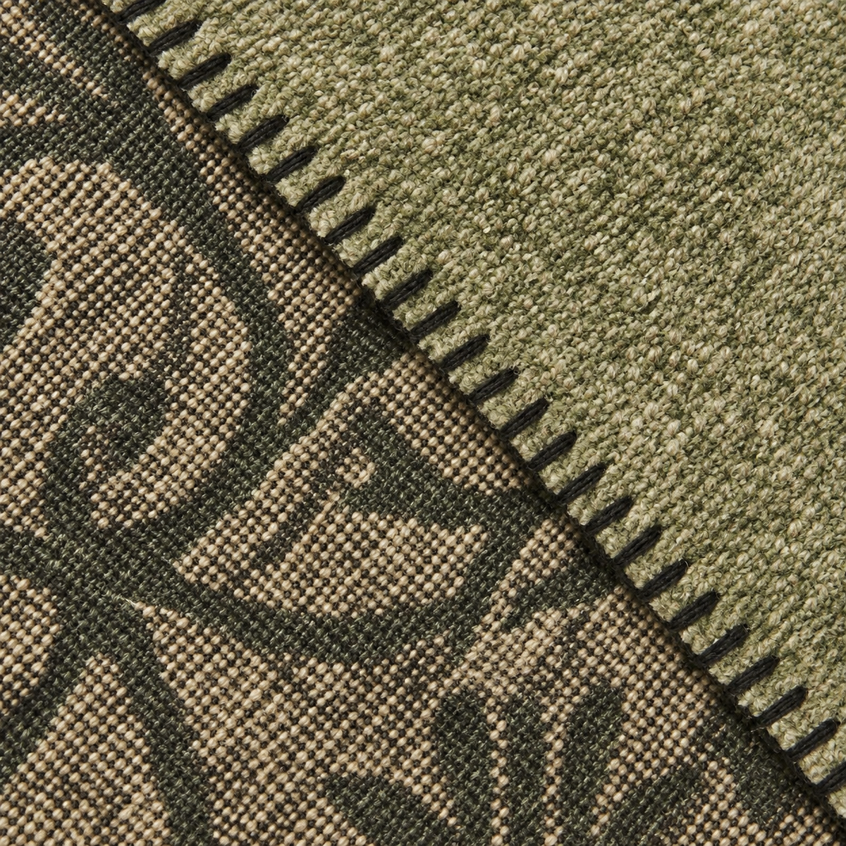 Karaca Home Flara Double Cotton Blanket 200 × 220 cm – Green, 8680214361740