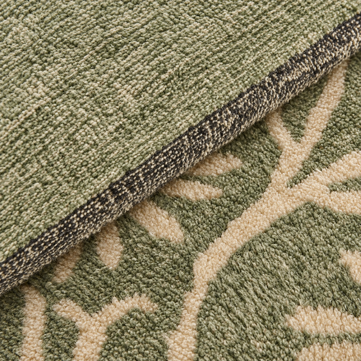 Karaca Home Flara Double Cotton Blanket 200 × 220 cm – Green, 8680214361740