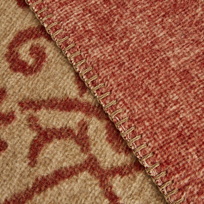 Karaca Home Flara Double Cotton Blanket 200 × 220 cm – Terracotta, 8680214361757