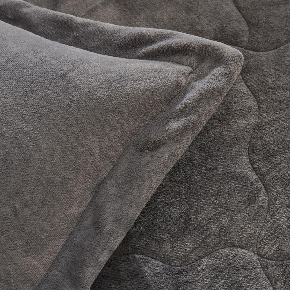 Karaca Home Flufy Anthracite Double Soft Dream Comfort Sleep Set, 8680214363287