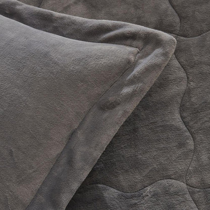 Karaca Home Flufy Anthracite Double Soft Dream Comfort Sleep Set, 8680214363287