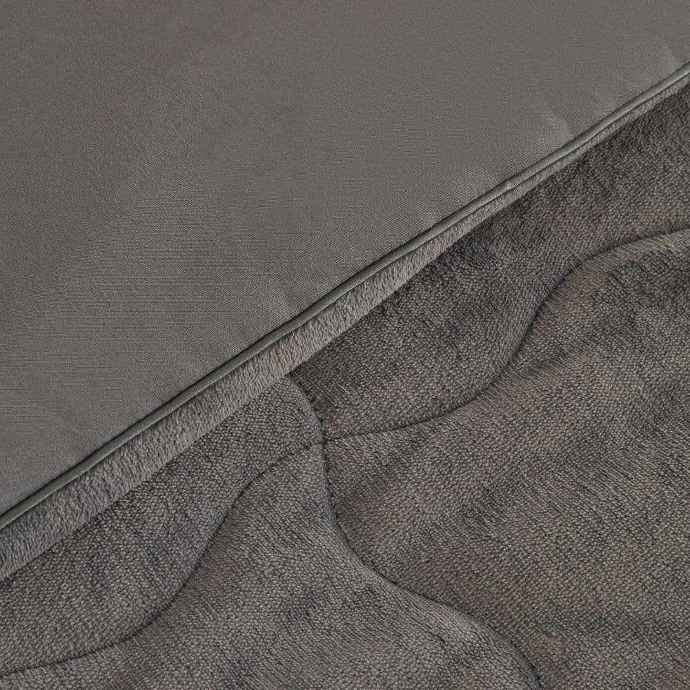 Karaca Home Flufy Anthracite Double Soft Dream Comfort Sleep Set, 8680214363287