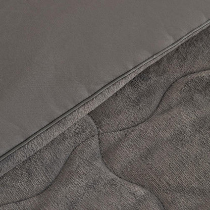 Karaca Home Flufy Anthracite Double Soft Dream Comfort Sleep Set, 8680214363287