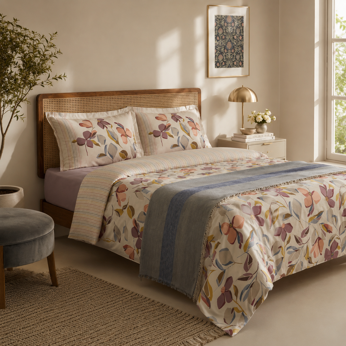 Karaca Home Piko Double Duvet Cover & Blanket Set 200 x 220 cm, 8680214363515